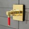 Kingston Brass KS3047DKL Single-Handle Three-Way Diverter Valve with Trim Kit, Brushed Brass KS3047DKL - alternate 6